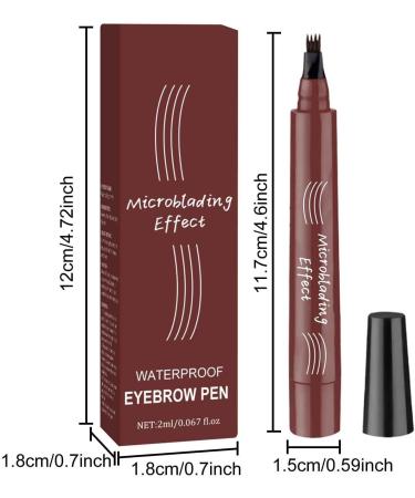 Eyebrow Pencil with 4 Tip for Natural Eyebrow Makeup Eyebrow Long-Lasting Eye Brow Pencils for Women Eyebrow Pen (04) - Buy Online on GoSupps.com