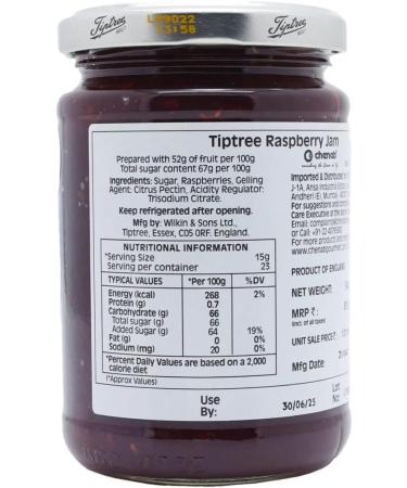 Tiptree|Wilkin and Sons Tiny Tip Raspberry Conserve 340g - Buy Online on GoSupps.com