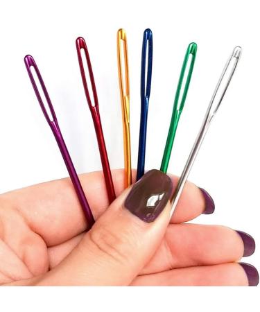 YKLBD 12 Pieces Large Eye Bent Tapestry Needles Set with Aluminum Storage Tube - Buy Online on GoSupps.com