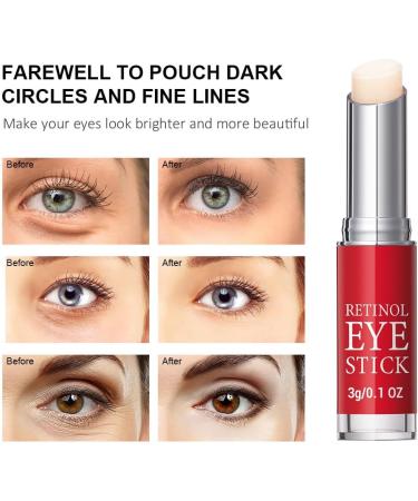 Retinol Eye Stick Retinol Eye Cream Eye Balm Stick Eye Cream for Puffiness Retinol Eye Cream for Dark Circles Eye Brightener Stick for Dark Circles Smoothens Wrinkle Eye Cream - Buy Online on GoSupps.com