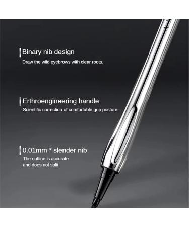 Waterproof Micro Fork Eyebrow Pencil Microblading Eyebrow Pen with 2 Fork Tips Applicator 3D Waterproof Eyebrow Pen for Creating Natural Eyebrows (#03) - Buy Online on GoSupps.com