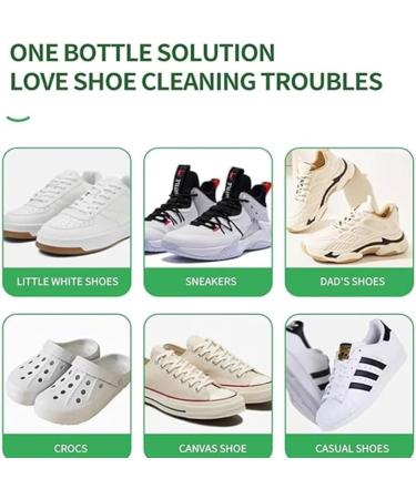 White Shoe Cleaner 120g White Shoe Cleaning Cream White Shoes Cleaning Multi-Functional Shoe Cleaning and Stain Removal Cream Water-Free Cleaning with Sponge (2PCS) - Buy Online on GoSupps.com