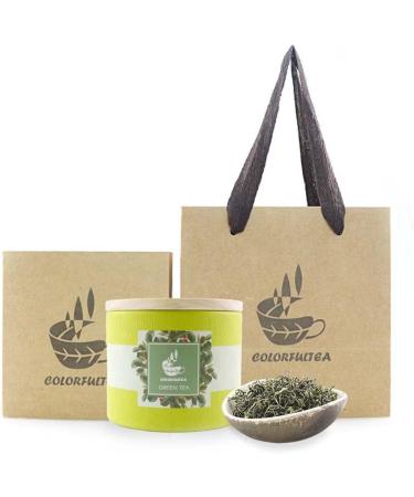 COLORFULTEA - 100g (3.5 oz) - Chinese Green Tea - Chun Mee Green Tea/Chunming Green Tea - 100% Natural Organic (Top Grade) - Buy Online on GoSupps.com