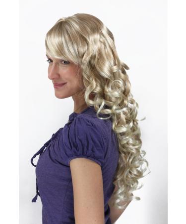 WIG ME UP 7633-27T613 Curly Long Blonde Wig with Bangs | Stylish & Versatile International Shipping - Buy Online on GoSupps.com