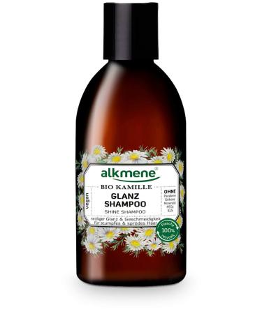 alkmene Organic Chamomile Shampoo - Shampoo for Dull and Brittle Hair - Plant-Based Anti-Breakage Shampoo Without Silicones Parabens Mineral Oils SLS and SLES (1x 250 ml)