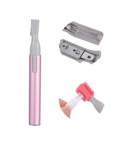 Electric Eyebrow Trimmer - Painless Portable Razor Shaver Kit for Women & Men | Pink Face & Body Hair Removal - Buy Online on GoSupps.com