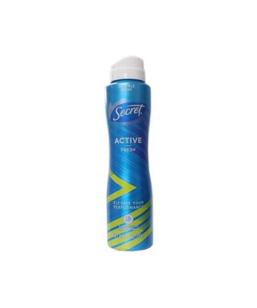 Secret Invisible Spray Antiperspirant and Deodorant for Women  Active Fresh  3.8 oz