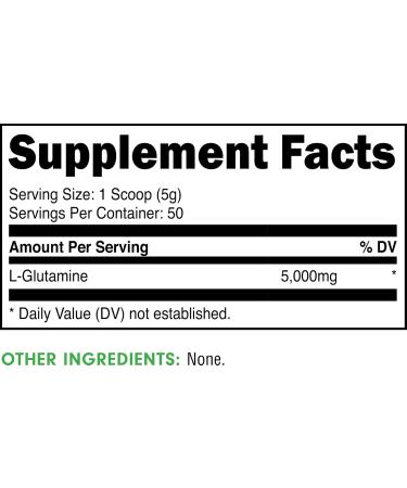Bucked Up L-Glutamine (5000mg) Essentials (50 Servings 250 Grams) - Buy Online on GoSupps.com