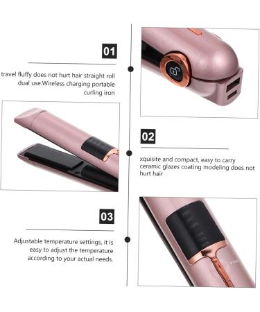 Baluue Curling Iron Travel Hair Tools Mini Curler Mini Straightener Travel Curlers Abs 21X4X3.5CM Golden - Buy Online on GoSupps.com