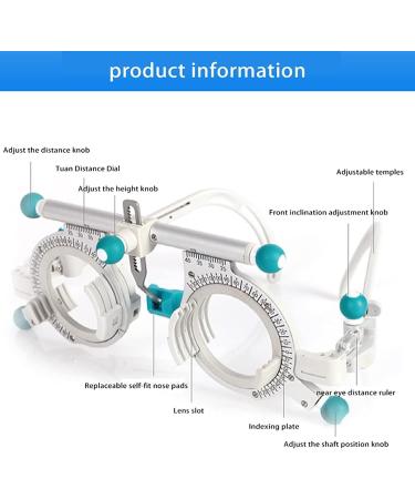 Cicolo Universal Optical Test Frame PD 48-80 mm | Adjustable Titanium Eye Test Glasses for Optometry - Buy Online on GoSupps.com
