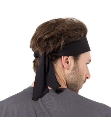 Frcolor Head Tie Sport Headband for Women & Men - Ideal for Running Tennis Karate & Athletics - Black Welding Band - Buy Online on GoSupps.com