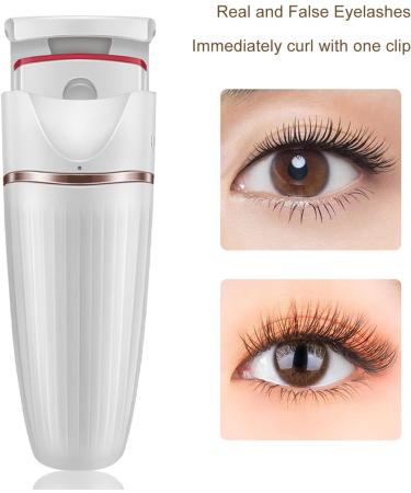 Fast Heating Electric Eyelash Curler with Temperature Sensitive Silicone Curved Design and One Touch Control for USB Charging (#1) ZJchaoi2sg38kg1x-11 - Buy Online on GoSupps.com