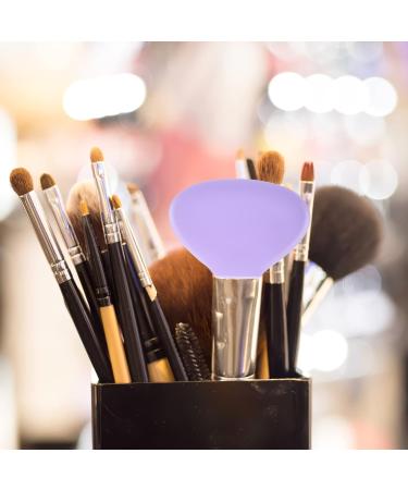 Makeup Brush Holder Cover Foundation Brush Cover Powder Brush Cover Cosmetics Silicone Makeup Brush Cover Makeup Brush Covers for Travel Purple Base Silica Gel Protection Cap - Buy Online on GoSupps.com