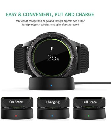 Samsung Gear S3 Watch Charger  Gear S4 Gear S3 Gear S2 Wireless Qi Charging Cradle Dock for Samsung Gear S3 Classic/Frontier Smartwatch - Buy Online on GoSupps.com