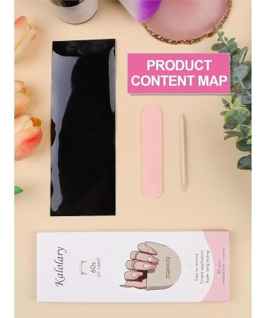 Kalolary Gel Nail Polish Strips Nail Gel Art Sticker Waterproof Full Nail Wraps Decal Sets with Nail File and Stick for Women Girls Nail Art Decor (UV/LED Lamp Required) (Gradient Pink) - Buy Online on GoSupps.com