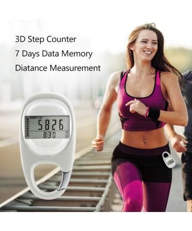 3D Pedometer Clip - Accurate Step & Mile Tracker for Men Women & Kids | International Shipping Available - Buy Online on GoSupps.com