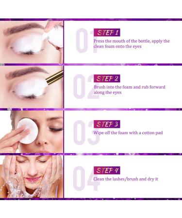 Allbestaye Eyelash Shampoo 50ml - Professional Lash Extension Cleanser & Foaming Remover - Buy Online on GoSupps.com