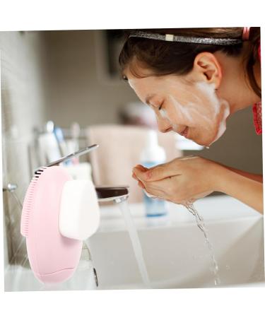 Silicone Makeup Brush Facial Cleaning Brush Face Makeup Silicone Facial Cleansing Brush Face Cleaner Brush Soft Bristle Cleaning Brush Makeup Pink Scrub Manual Miss - Buy Online on GoSupps.com