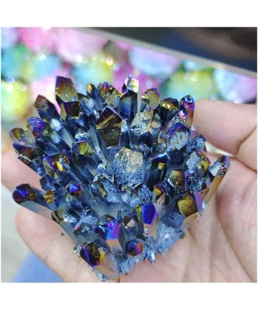 Natural Crystal Electroplate Cluster Stone RawCrystals Rock Specimen Home Decor FZUGEDRLI - Buy Online on GoSupps.com