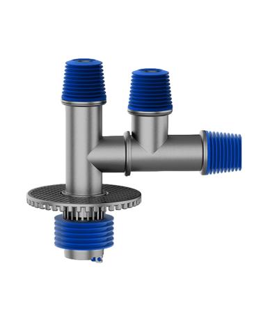 Efficient Sewer Drain Hoses Ground Drain Connector Odor Overflows Prevention Adapter Simple Install for Washing Machines one size Silver-four Way Cover