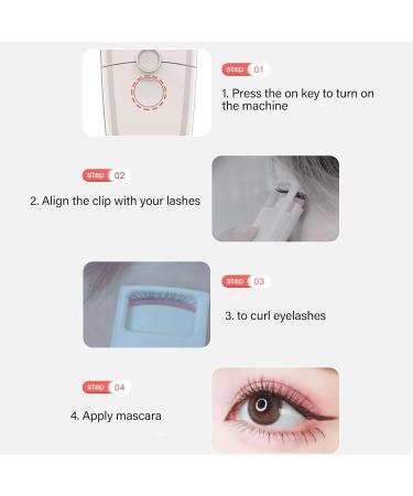 Verdant Touch Apricot Heated Lash Curler Heated Eyelash Curler USB Chargeable Electric Lash Curler 2 Gears Portable Long Lasting Heating Apricot - Buy Online on GoSupps.com