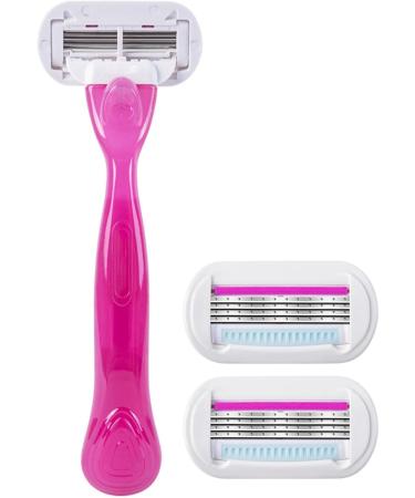 Teksome Razor for Women | Extra Smooth Mini Manual Razor for Hair Removal | Bikini Leg and Arm Safety Blade | International Shipping Available - Buy Online on GoSupps.com