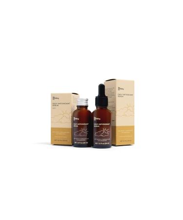 Earthling Co. Antioxidant Serum 1.0 fl oz - Brightening & Even Skin Tone - Vitamin C & Hyaluronic Acid - Gentle & Hydrating for Sensitive Skin - Buy Online on GoSupps.com