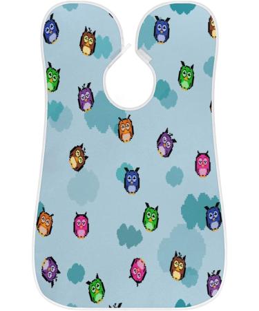 Beard Bib Apron for Men | Waterproof Hair Catcher Cape for Easy Trimming & Grooming | Owl Design - Buy Online on GoSupps.com