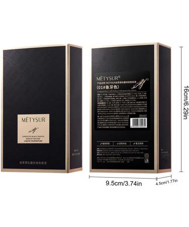  Tewzafiya Long-lasting foundation waterproof foundation makeup | Waterproof liquid foundation makeup | 30ml girls' cosmetics for travel everyday life dates gatherings - Buy Online on GoSupps.com