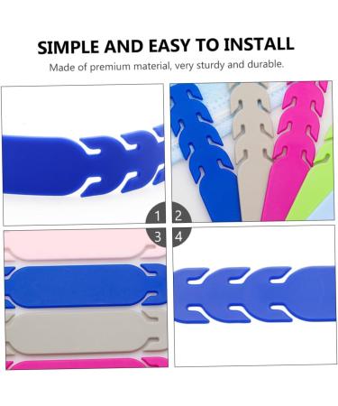 JECOMPRIS 10ST Ear Cable Extension Buckle - Silicone Rubber Mask Strap Enhancer & Ear Protection Hook - Replacement Clip & Elastic Holder (11x1.8cm) - International Shipping - Buy Online on GoSupps.com