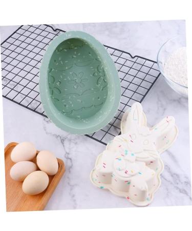 Milisten 1set Rabbit Cake Mold Easter Bunny Cookie Molds Easter Egg Silicone Bunny Resin Silicone Baking DIY Candy Tuile Molds Silicone Easter Baking Mold Pudding Handmade Soap Silica Gel - Buy Online on GoSupps.com