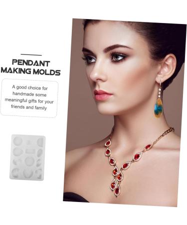 LALAFINA Epoxy Resin Mold Epoxy Mold Resin Keychain Molds Circle Earrings Pendant Making Manual Jewelry Mold Key Chain Charm White 17.2X12.9cm - Buy Online on GoSupps.com