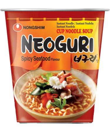 CNMART Nongshim Neoguri Hot Spicy Seafood Flavour Instant Noodle Cup 62g (Pack of 6) - Buy Online on GoSupps.com