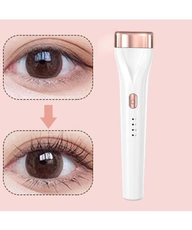Electric Heated Eyelash Curler Rechargeable for Women Girl Gift Lightweight Lash Curler Handheld USB Heater for Travel white - Buy Online on GoSupps.com