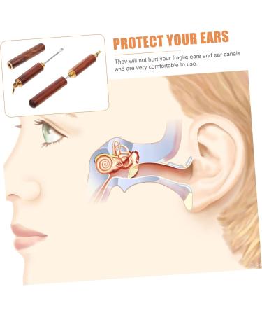 FRCOLOR 14 Pcs Wooden Ear Spoon Ear Cleaners - Durable Ear Picks & Wax Removing Tools for Effective Ear Cleaning - Buy Online on GoSupps.com