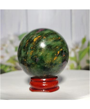 Natural Crystal Rough Natural Sphere Emeralds and Ruby Symbiotic Crystal Ball Natural Gemstones Hand Polished Spheres Quartz 1pc (Color : 210-220) - Buy Online on GoSupps.com