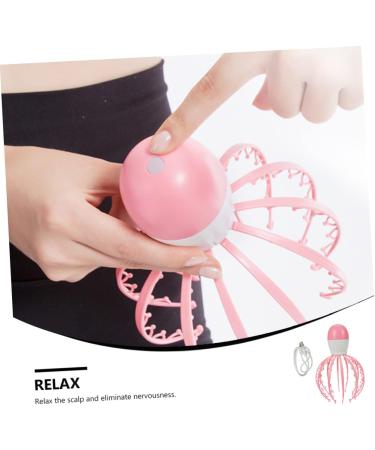 Magiclulu Electric Scalp Massager - 2-in-1 Head Scratchy Brush & Massage Claw ABS Baby Octopus Design in Shock Pink for Ultimate Scalp Relaxation - Buy Online on GoSupps.com