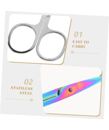 POPETPOP 6-Piece Stainless Steel Nose Hair & Beard Trimming Tool Set - Mustache Ear Hair Eyelashes & Eyebrow Trimmers for Men - Assorted Colors - Buy Online on GoSupps.com