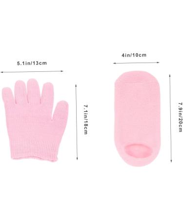 COOLHIYA 1 Set Moisturizing Gloves & Socks spa Gloves Men Essential Oils Hand lotions Men Lotion Hydrating Lotion Mittens for Men Pink Lotion Socks Polyester and Gel Dry Hands Man - Buy Online on GoSupps.com