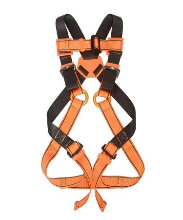 HeeJo Kids Body, Youth Safety Zipline Climbing Belts for Outdoor Expanding Training Orange(8-14 Years)