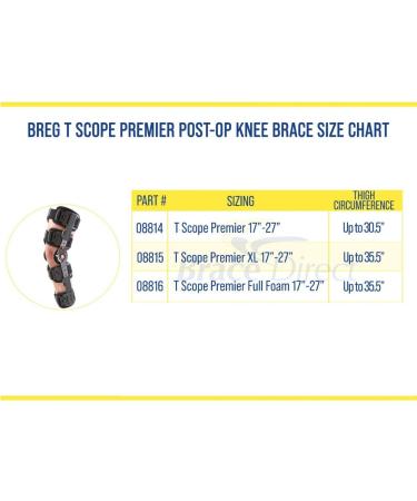 Brace Direct Breg T Scope Premier Post-Op Knee Brace | Ultimate Support for Recovery & Injury Management - Shop Now - Buy Online on GoSupps.com
