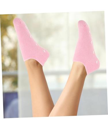 minkissy 2 Pairs Gel Socks Spa Socks Cracked Heel Socks Heel Socks for Dry Cracked Feet Cracked Heel Care Socks Essential Oil Socks Cracked Heel Repair Commodity Miss Cotton Yarn Foot 22x10x1cm - Buy Online on GoSupps.com