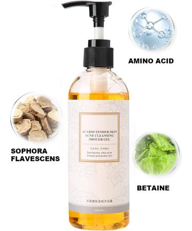 Anti Mite Shower 260ml Exfoliate Shower Gel Anti Mite Acid Moisturizing Body Wash Unisex Body Care Exfoliate Shower Gel for Women and Men - Buy Online on GoSupps.com