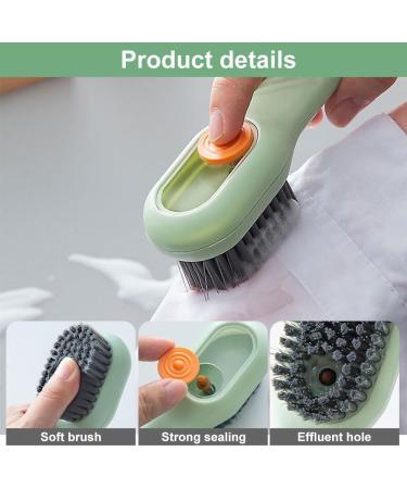 2 in 1 Multifunction Cleaning Brush Multifunctional Cleaning Brush with Soap Dispenser Liquid Filled laundry Brush Household Cleaning Clothes Shoes Brush with Liquid Box (2pcsWhite) - Buy Online on GoSupps.com