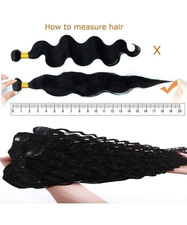 Rich Choices Afro Kinky Straight Clip-In Hair Extensions - 20cm 95g #1B Natural Black 8PCs with 18 Clips - Real Hair for Volume & Style - Buy Online on GoSupps.com