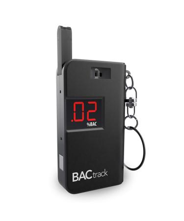 BACtrack Keychain Breathalyzer (Black) | Ultra-Portable Pocket Keyring Alcohol Tester for Personal Use 1 Black