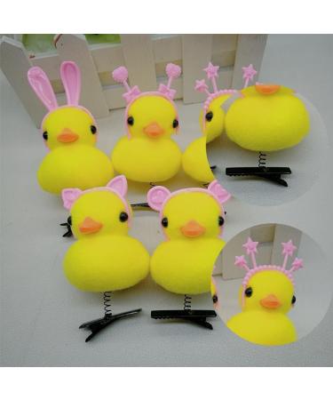 AJTUTUS 3D Cartoon Duck Hairclip for Carnivals Party Hair Pin Women Cute Animal Spring Hair Clip Kids Dress Up Hair Barrettes - Buy Online on GoSupps.com