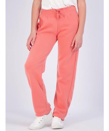 Real Essentials Girls' Fleece Open Bottom Sweatpants 3 Pack (Ages 7-16) - Large Set - Buy Online on GoSupps.com