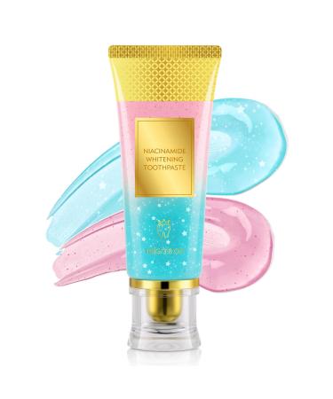 Niacinamide Toothpaste for Whitening & Sensitive Teeth Soothes Sensitivity Strengthens Enamel Fresh Breath Dentist-Recommended Ingredients Fluoride-Free 4.23 Oz 3.8 Ounce (Pack of 1)