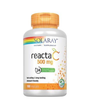 Solaray Reacta-C 500 mg 180 VegCaps - Buy Online on GoSupps.com